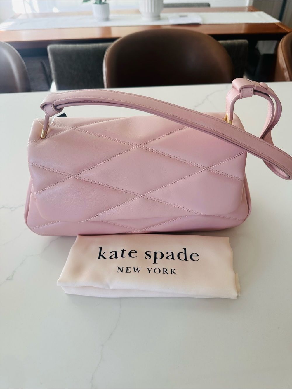 kate spade Quilted Light Pink Shoulder Bag